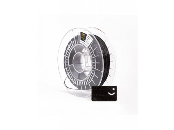 TPU 96A filament Black 1,75 mm Print with Smile 0,5 kg