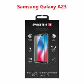 SWISSTEN Ultra Durable 3D FULL GLUE Glass pre SAMSUNG A235F GALAXY A23 čierna (64701902)