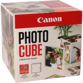 Canon PP-201 Photo Cube Creative Pack biela/oranžová / Fotopapier / lesklý / 13x13 cm / 40 ks (2311B077)
