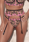Tanga Kinga S-1236/1 Frou Frou S-XL Růžová M