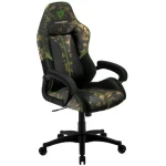 ThunderX3 BC1 CAMO čierno-zelená / Herná stolička / syntetická koža / pojazdové kolieska / nosnosť 150 kg (TEGC-102000G.K1)