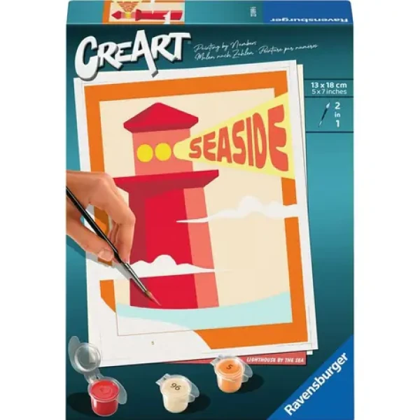 Ravensburger CreArt Maják pri mori - maľovanie podľa čísel