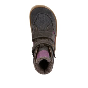 Detské zimné barefoot topánky UP HILL WOOL Dark Gray Froddo G3160262-13 - 28