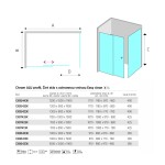 Mereo Sprchovací kút, Lima, obdĺžnik, zasúvací, 120x100 cm, chróm ALU, sklo Číre CK85443K
