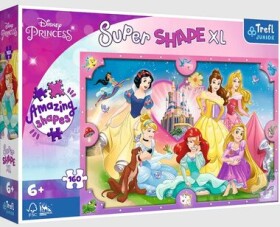 Trefl Junior - Puzzle - Puzzle Super Shape XL Disney princeznej: Ružový svet