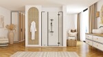 REA/S - Sprchové Dvere Hugo 110 Black KPL-45209
