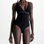 Dámske jednodielne plavky KW0KW02137-BEH - Calvin Klein S