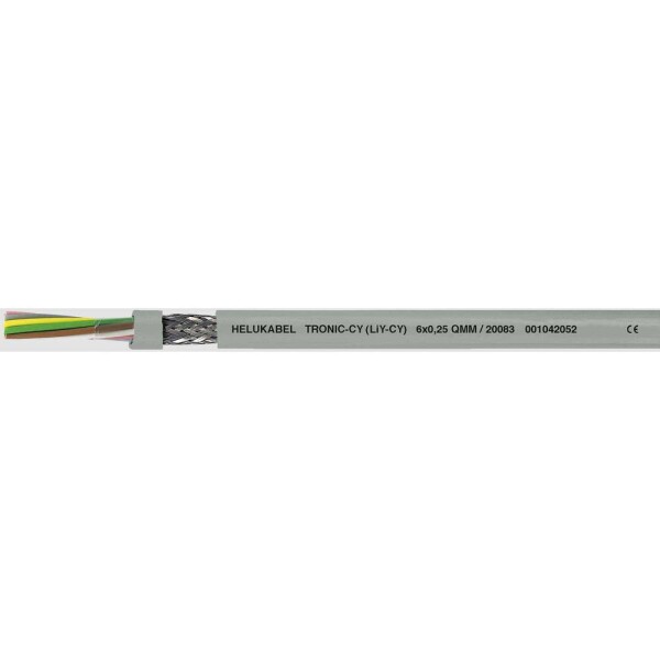 HELU 16027 dátový kábel LiYCY 3 x 0.75 mm² sivá 100 m; 16027