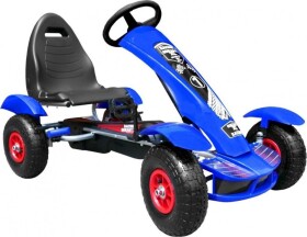Majlo Toys šliapací motokára s nafukovacími kolesami Formula 618 modrá