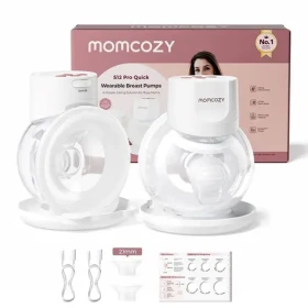 Momcozy S12 PRO+ biela / Odsávačka materského mlieka / elektrická / dvojitá / LED displej (BP335-WH71000B12106-A)