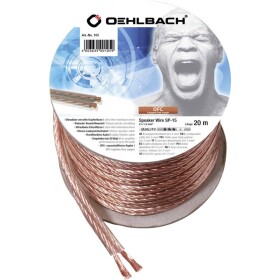 Oehlbach 105 kábel k reproduktoru 2 x 1.50 mm² priehľadná 20 m; 105