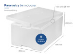 Termoboxy CZ & SK Polystyrénový termobox 35,8L/30kg