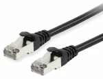 Equip Cat6a S/FTP 1,5 m čierna / Patch kábel / RJ-45 / PoE (606192)