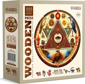 Wooden City Drevené puzzle Oko vesmíru