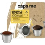 CAPSME Nespresso znovu plniteľné kapsule / 3ks / bez kávy (CAPS-CAPSUL-0003-V2-ENFR)