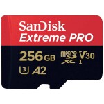 SanDisk Extreme PRO pamäťová karta micro SDXC 256 GB Class 10, UHS-I, v30 Video Speed Class nárazuvzdorné , vodotesné; SDSQXCD-256G-GN6MA