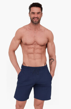 Cornette 883/01 S-2XL pánske pyžamové šortky tmavě modrá XL