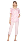 Dámske pyžamo 657 pink plus - REGINA Růžová 3XL