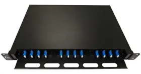 Lanview optický ODF panel výsuvný 1U / Patch panel / LC duplex / SM OS2 / 24 vlákien / 12 portov (LVO-101015)