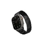 UNIQ Osta článkový oceľový remienok pre Apple Watch 49 45 44 42 mm - MIDNIGHT (čierna) (8886463684634)