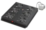 Digitus DN-19 FAN-6-SRV-B / Stropná ventilátorová jednotka / 6 ventilátorov / termostat / čierna (DN-19 FAN-6-SRV-B)