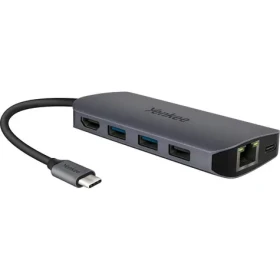 YENKEE YTC 081 Multiport Hub / Dokovacia stanica / 2x USB-A 3.0 / 1x USB-A 2.0 / 1x USB-C / 1x HDMI / 1x RJ-45 / Micro SD (8590669311101)