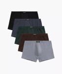 Boxerky Atlantic 5SMH-002 A'5 S-2XL grafitově černošedá XL