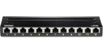 Trendnet TC-P12C6AS čierny / Patch panel / 12 portov / Cat6a tienený / 10" / 0,5U (TC-P12C6AS)