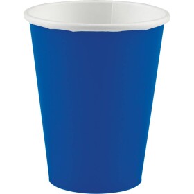Papierový pohárik 266 ml 8 ks modrý - Amscan
