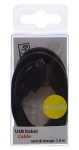 2GO čierna / Dátový a nabíjací kábel / USB-A na Micro-USB / 1 m (795201)