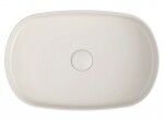ISVEA - INFINITY OVAL keramické umývadlo na dosku, 55x36cm, Ivory 10NF65055-2K