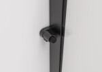 CERANO - Sprchová zástena Walk-in Medin L/P - 8 mm - čierna matná, transparentné sklo - 180x195 - dvojdielna posuvná CER-478027
