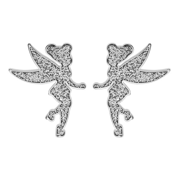 Disney Pôvabné oceľové náušnice Víla Zvonilka Tinker Bell E600192NSL.CS