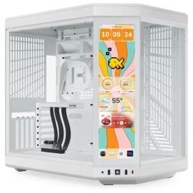 Hyte Y70 Touch Infinite biela / E-ATX / 2x USB-A 3.2 / 1x USB-C 3.2 / priehľadná bočnica / Riser kábel / displej (CS-HYTE-Y70TI-WW)