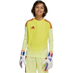 Detské brankárske tričko adidas Tiro 25 Competition s dlhým rukávom žlto-červené KJN2020 152CM