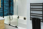 Vaňová zástena SAT Walk-In Xmotion 150x117,5 cm čierna SATWIXMVZ150C SATWIXMVZ150C