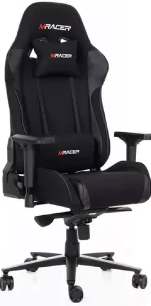 Mercury MRacer Warrior herná stolička čierna látková / 131-137cm / látka / 120 kg (1051224)