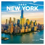 NOTIQUE Poznámkový kalendár New York 2026 - Východný / 30 x 30 cm (PGP-35156-V)