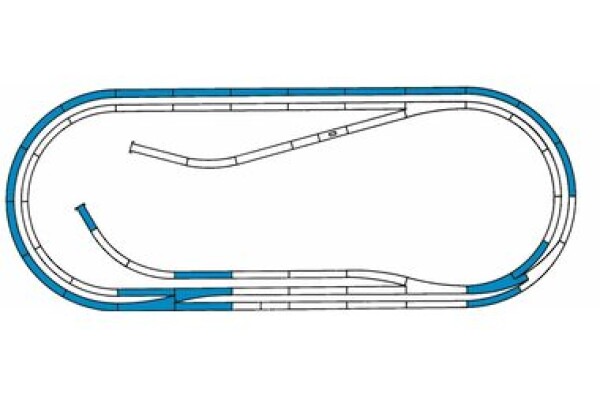 Roco 42012 Line - Sada koľají D s podložím