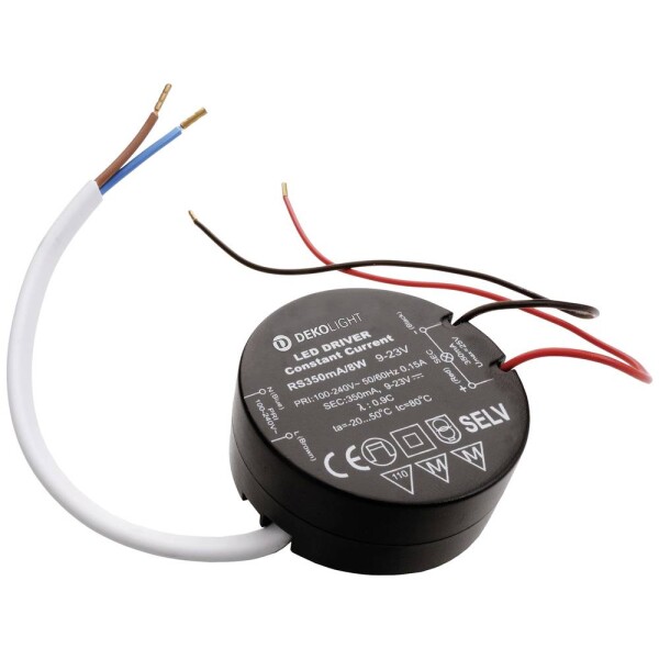Deko Light ROUND, CC, RS350mA/8W LED driver konštantný prúd 8 W 0.35 A 9 - 23 V/DC; 862212