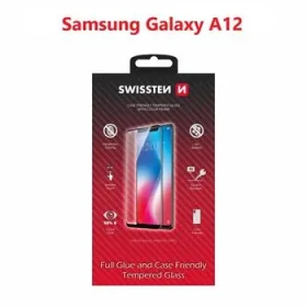 SWISSTEN FULL GLUE COLOR FRAME CASE FRIENDLY sklo pre SAMSUNG A125 GALAXY A12 čierna (54501785)