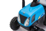Mamido Detský elektrický traktor Swift s prívesom modrý