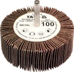YATO Brúsny lamelový kotúč / Radiálny 80x30 mm / Priemer stopky 6 mm / Zrnitosť 40