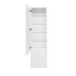 Kúpeľňová skrinka vysoká Naturel Savona 40,2x157x21,7 cm biela lesk SAVONAV40BI SAVONAV40BI