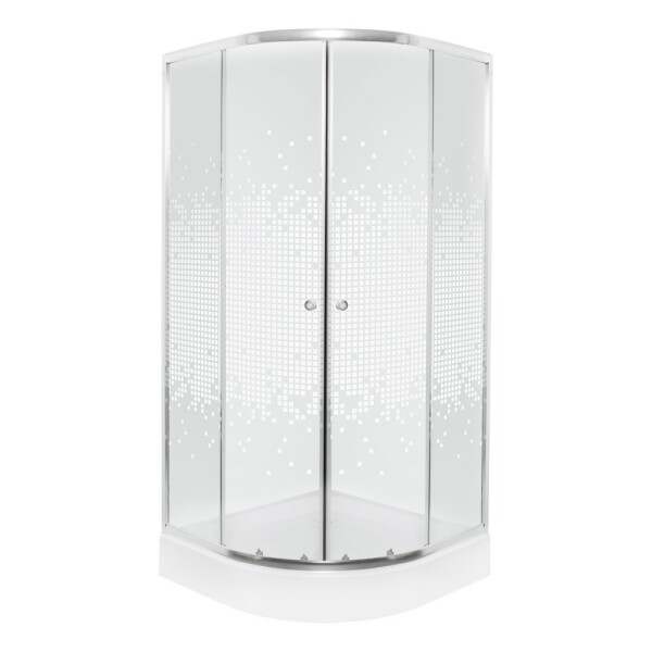 KERRA - Sprchovací kút s vaničkou Pixel XN 90 (biely) 5907548117960