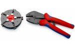 Knipex MultiCrimp 97 33 02 krimpovacie kliešte neizolované otvorené zástrčky, izolované káblové koncovky, izolované zást