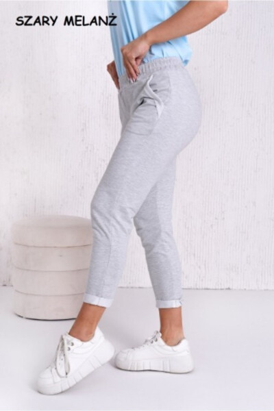Dámske nohavice LENA melanžově šedá M