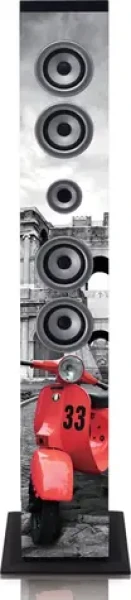 LENCO IBT-6 Roma / Stĺpový reproduktor / 40W / Bluetooth / FM / USB / SD / AUX / LCD (IBT-6ROMA)