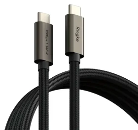 Ringke USB-C 3.2 2 m čierna / USB-C kábel / PD 240 W