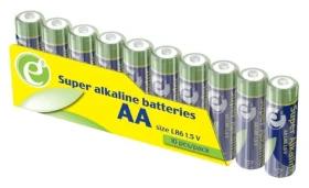 Gembird Alkalická batéria AA 10 ks / Batéria / alkalická / jednorazová (EG-BA-AASA-01)